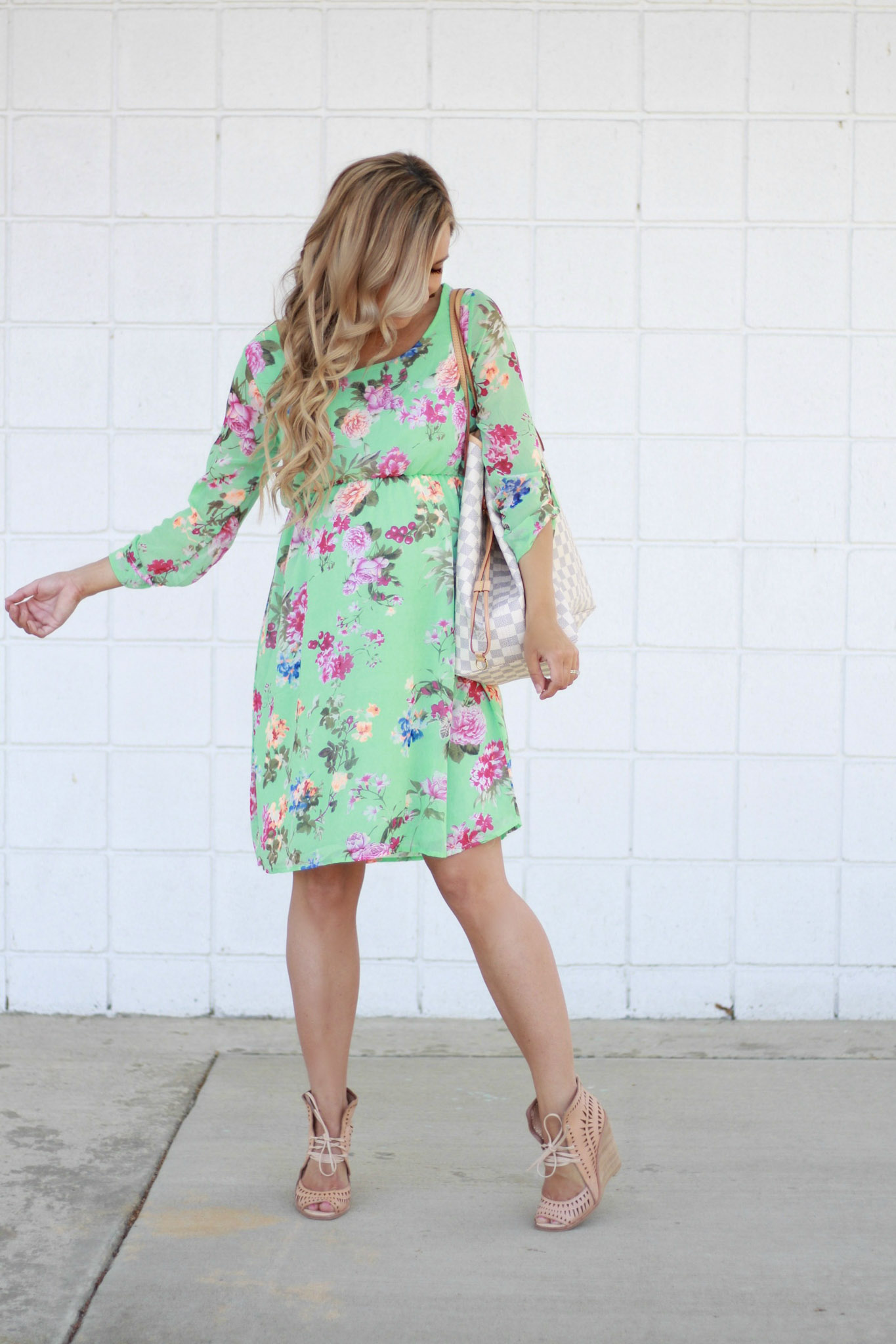 The Perfect Dress for a Spring Baby Shower / & Final Bumpdate