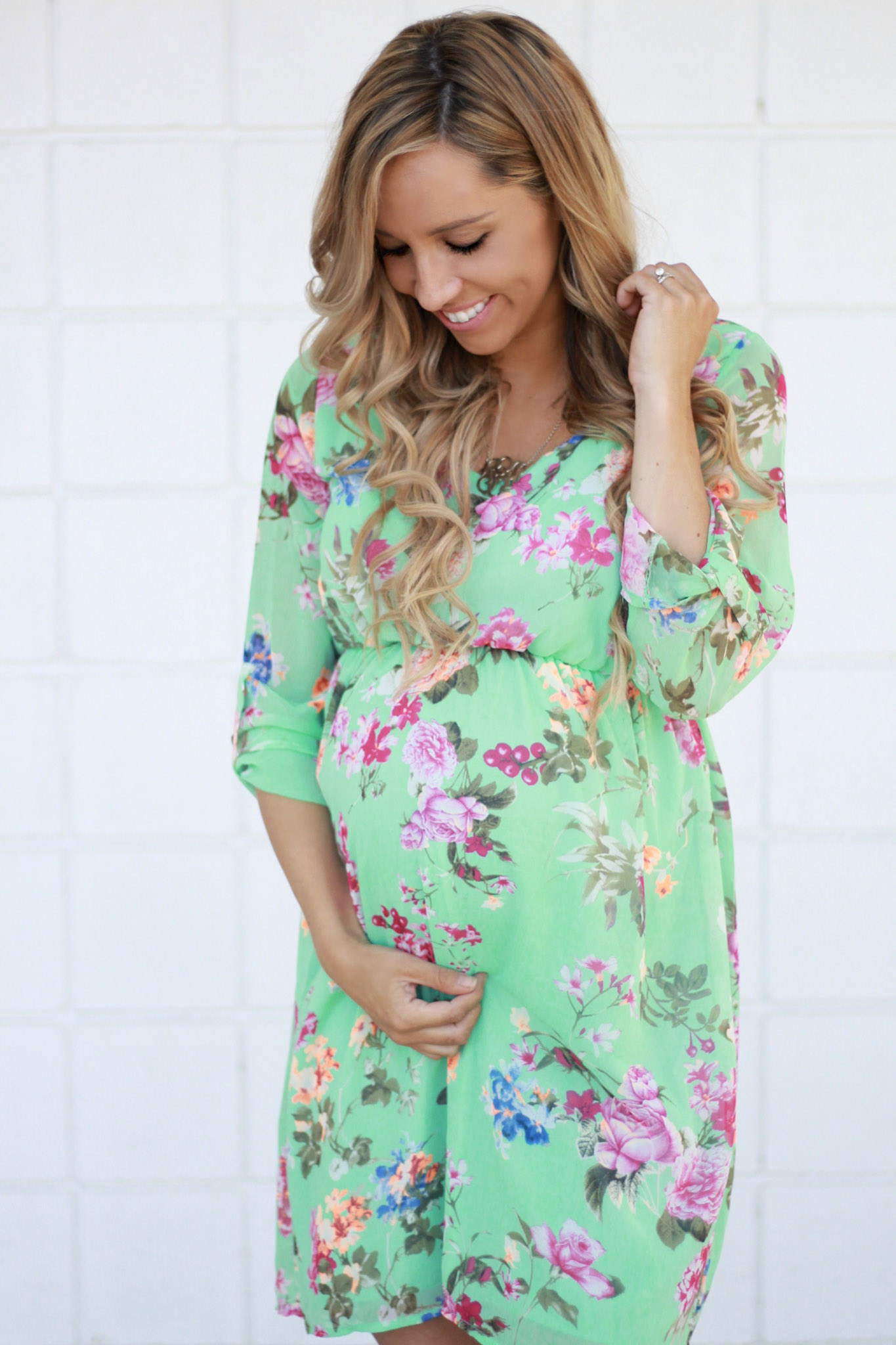 Green Maternity Dress from PinkBlush - jk Style