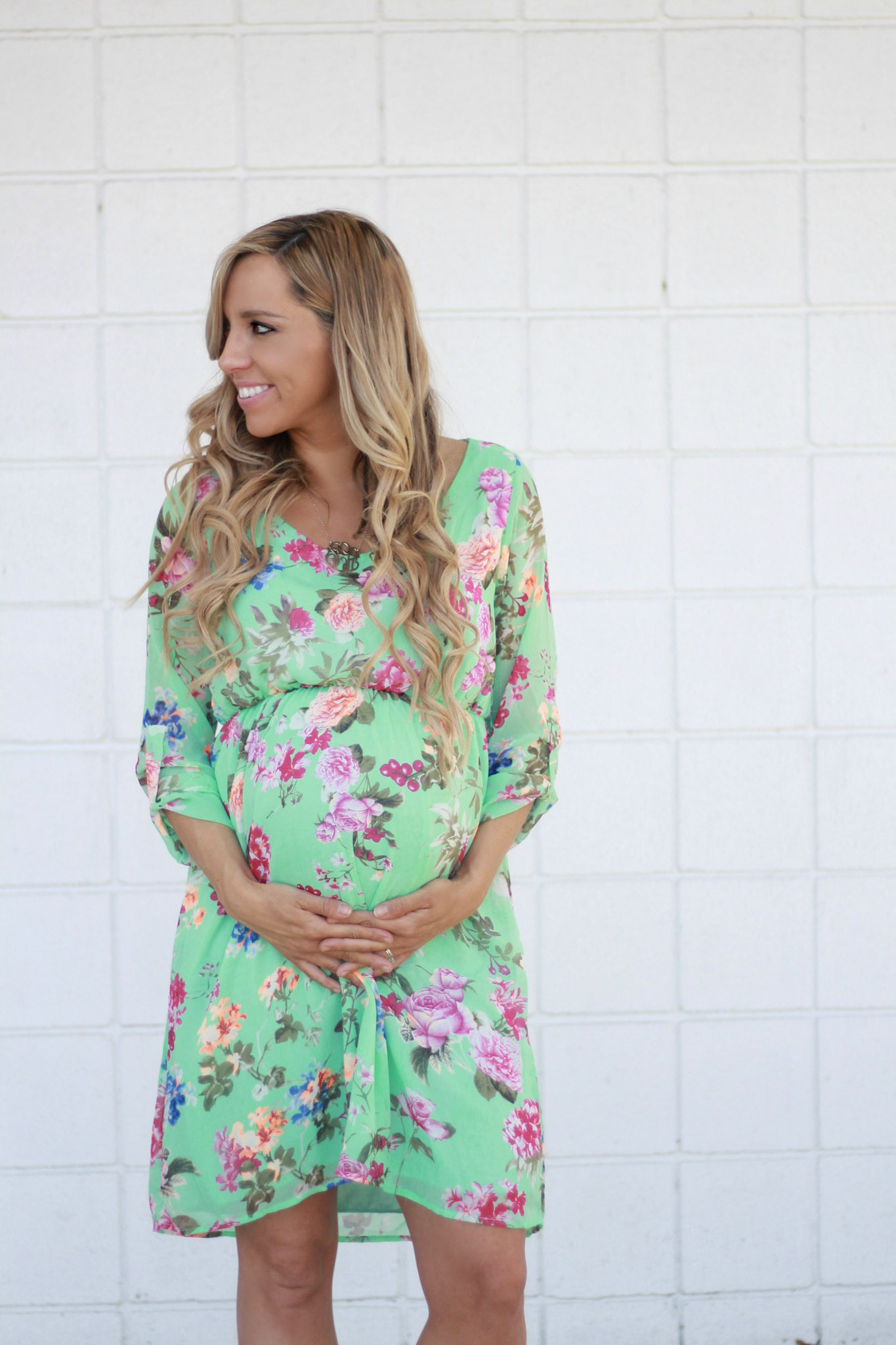The Perfect Dress for a Spring Baby Shower / & Final Bumpdate