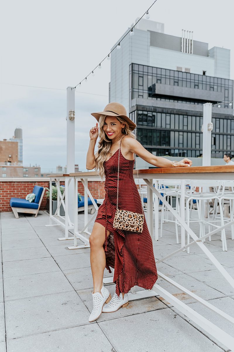 Maxi Dress for Fall & the Perfect White Booties - According to Blaire
